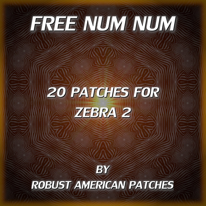 Free Num Num | 28 Free Patches for Zebra 2