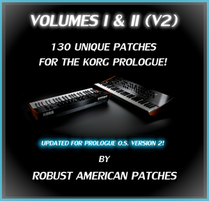 135 Patches for the Korg Prologue Synthesizer (V2) - Volumes I & II