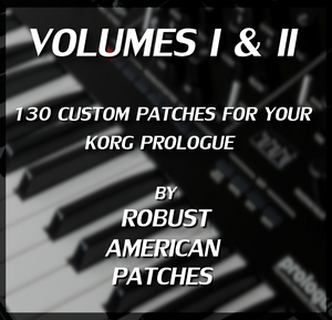 130 Patches for the Korg Prologue Synthesizer (Volumes I & II)